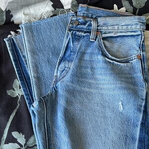 Levis 501 original cropped size 26